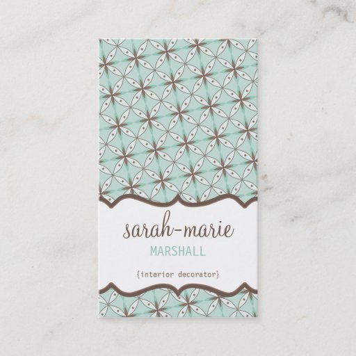 Customizable BUSINESS CARD :: casual chic 2 P