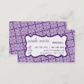 BUSINESS CARD :: casual chic 6 L (Front/Back)