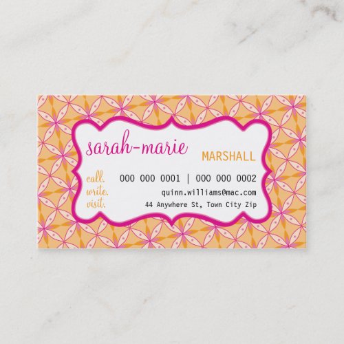 BUSINESS CARD :: casual chic 7 L