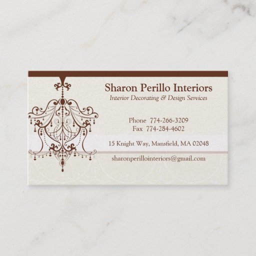 Customizable BUSINESS CARD :: chandelier Landscape 1