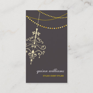 BUSINESS CARD :: chandelier + lights 2P