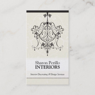 BUSINESS CARD :: chandelier - Sharon Perillo 1
