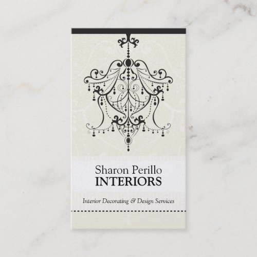 BUSINESS CARD :: chandelier - Sharon Perillo 1