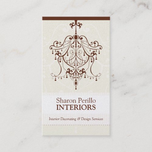 BUSINESS CARD :: chandelier - Sharon Perillo 2