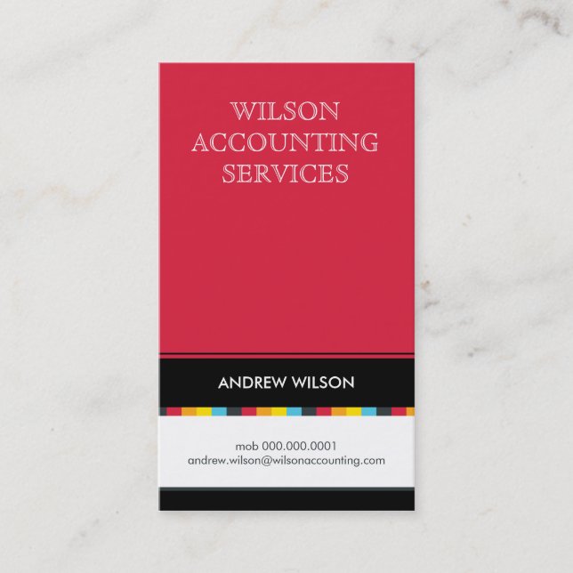 BUSINESS CARD :: checker 2P (Front)