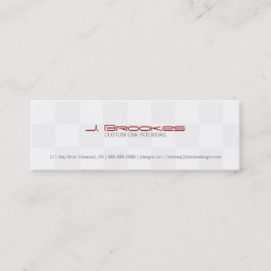 Business Card   Checkered Flag