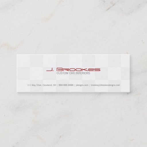 Customizable Business Card | Checkered Flag
