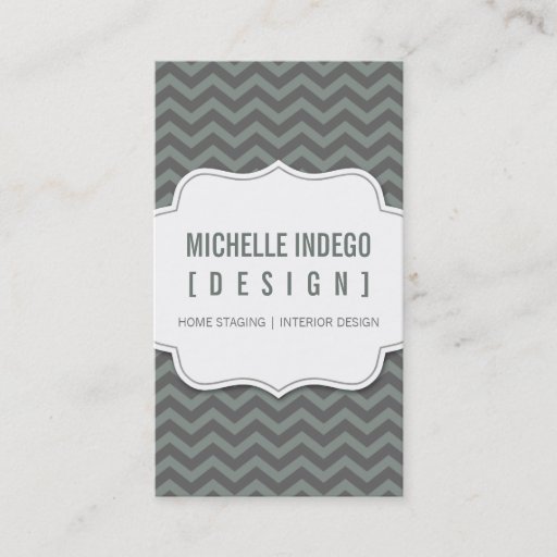 Customizable BUSINESS CARD :: chevron3 12P