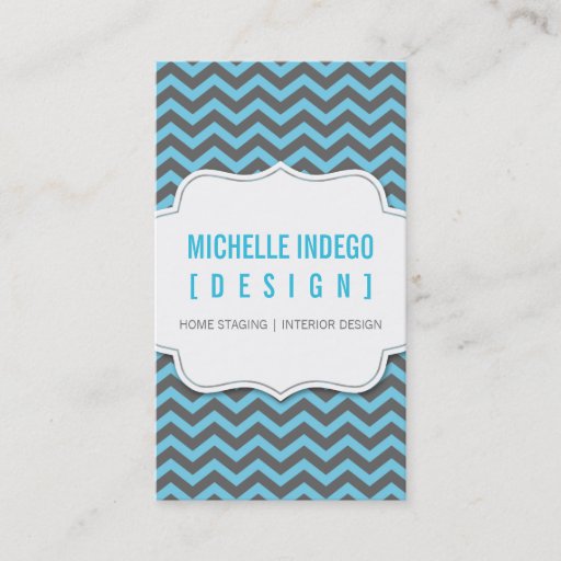 Customizable BUSINESS CARD :: chevron3 6P