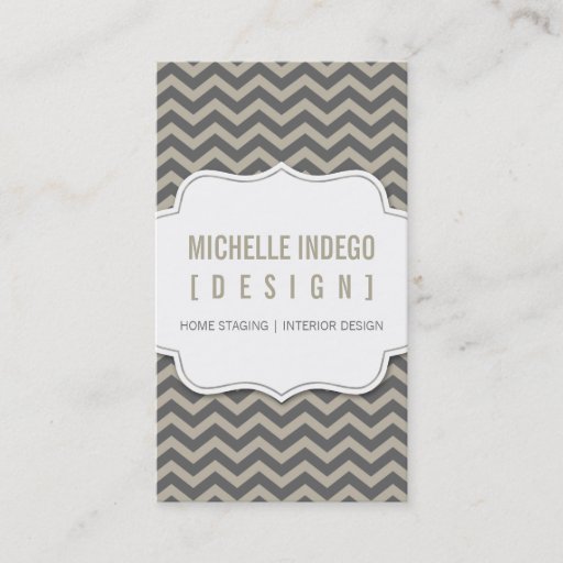 Customizable BUSINESS CARD :: chevron3 9P