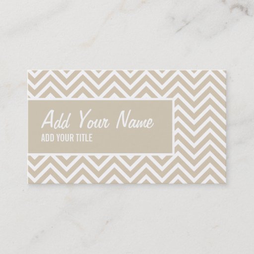 Customizable Business Card | Chevron |greygrey