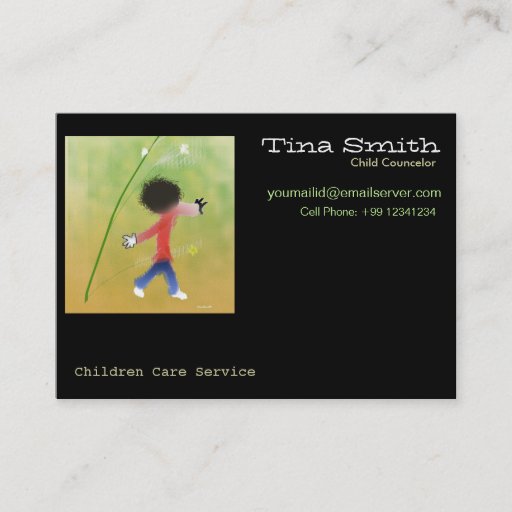 Customizable Business Card - Child Care
