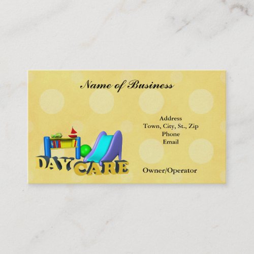Business Card-Child Care Day Care