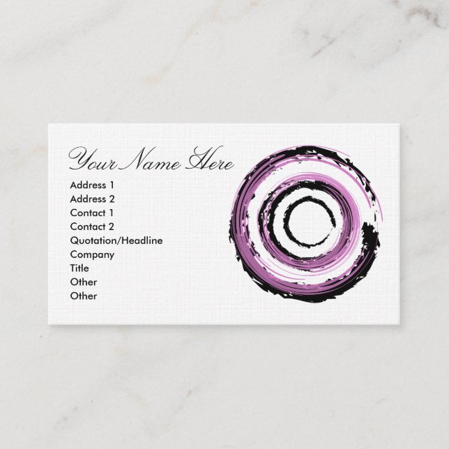 Business Card Circular Illustration (Front)