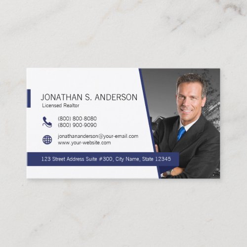 Business Card Coldwell Banker White_Blue