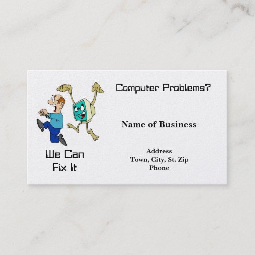 Customizable Business Card-Computers-We can Fix It