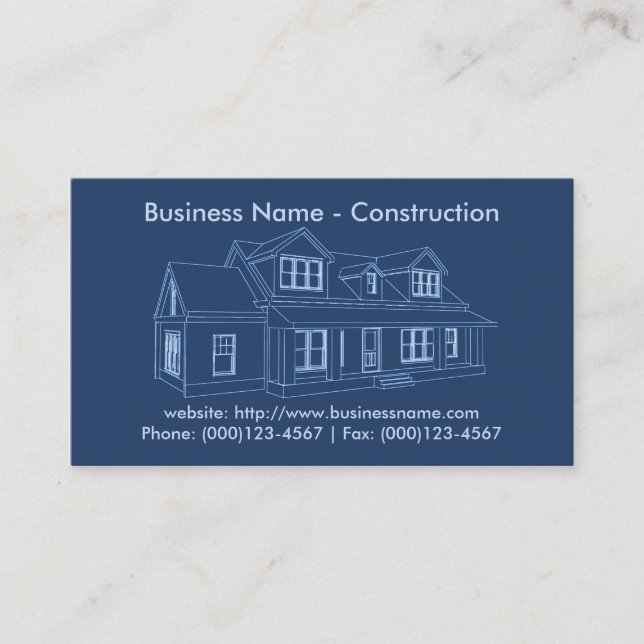 Business Card: Construction Business Card (Front)