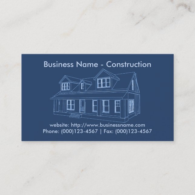 Business Card: Construction Business Card (Front)