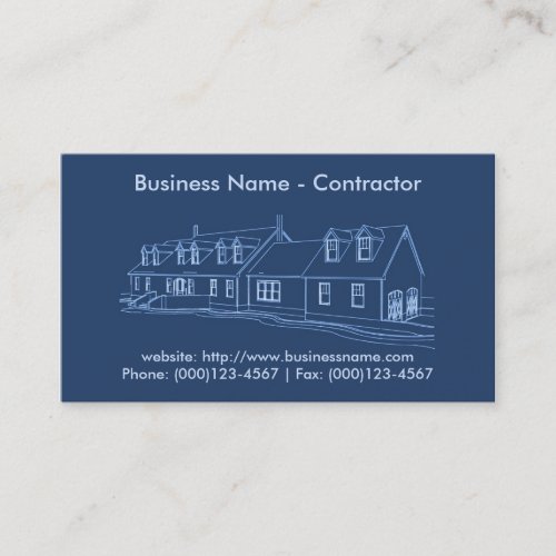 Business Card: Contractor / Construction