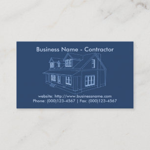 Business Card: Contractor / Construction Business Card