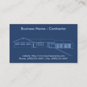 Business Card: Contractor / Construction Business Card