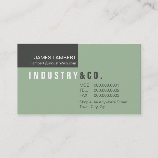BUSINESS CARD :: corporately modern 4 (Front)
