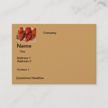 Business Card Crawfish Design by CREATIVEforBUSINESS at Zazzle