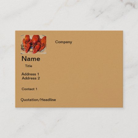 Business Card Crawfish Design