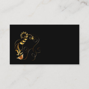 Business Card/Create Your Own Gold Butterfly Business Card
