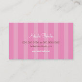 BUSINESS CARD cute bold cupcake pink (Back)