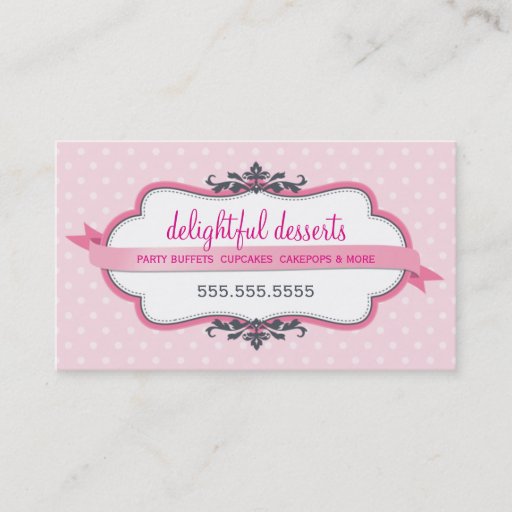 Customizable BUSINESS CARD cute stylish pink pastel pale baby
