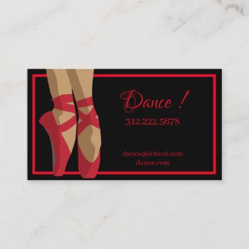 Business Card - Dance by artbysoren at Zazzle