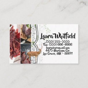 Business Card Deer Doe Buck Woodland Hunting