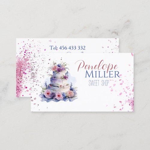 business card design for your baked goods store wi