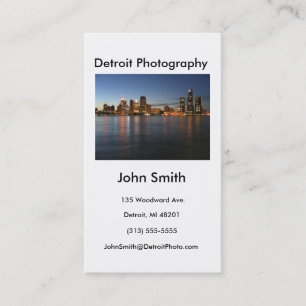Business Card, Detroit Photography Business Card