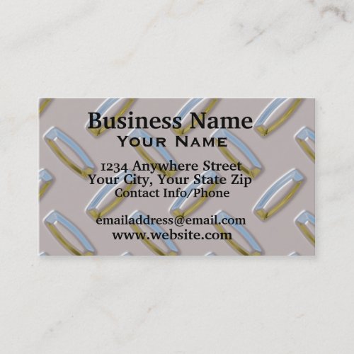 Business Card Diamond Plate