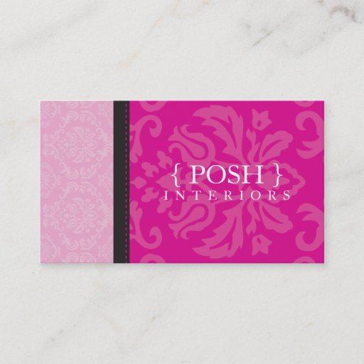 Customizable BUSINESS CARD :: divinely damask L 1