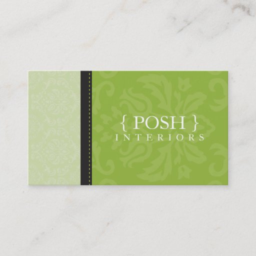 Customizable BUSINESS CARD :: divinely damask L 4