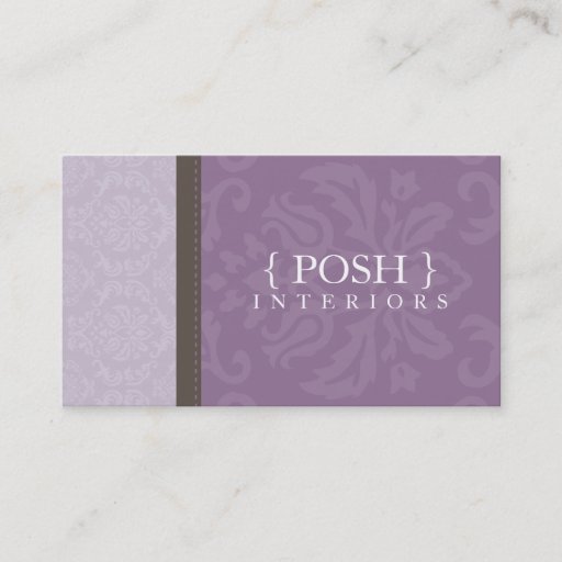 Customizable BUSINESS CARD :: divinely damask L 5
