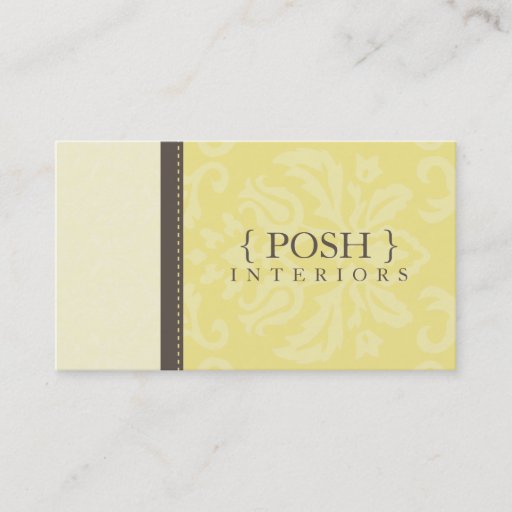 Customizable BUSINESS CARD :: divinely damask L 8