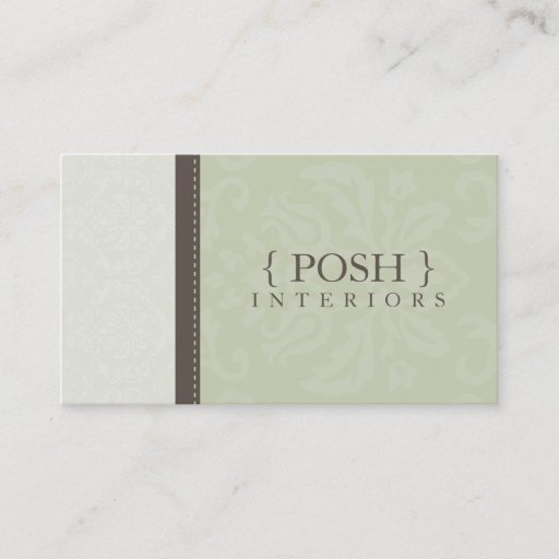 Customizable BUSINESS CARD :: divinely damask L 9