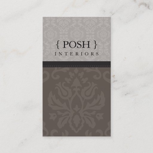 Customizable BUSINESS CARD :: divinely damask P 2