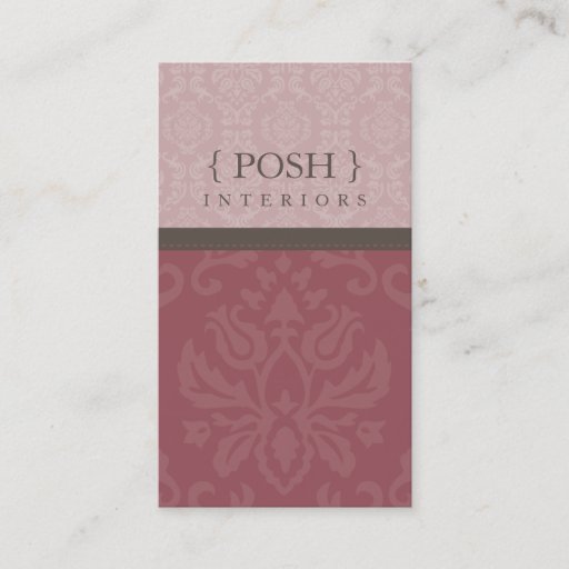 Customizable BUSINESS CARD :: divinely damask P 6