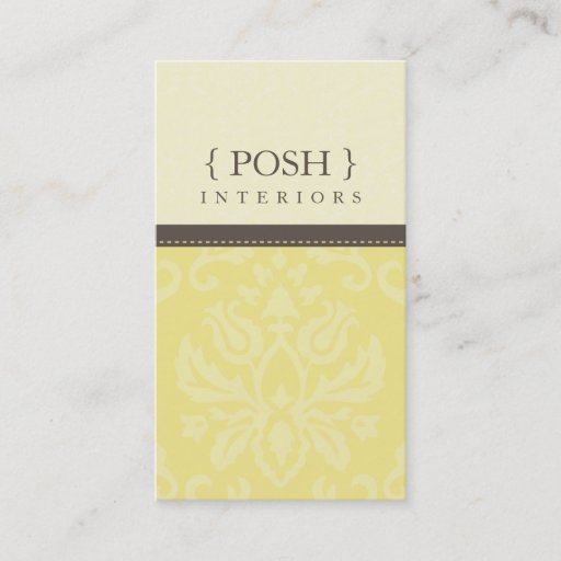 Customizable BUSINESS CARD :: divinely damask P 8
