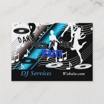 Business Card Dj Disc Jockey Dance Music Party by KidsStuff at Zazzle