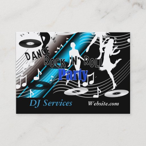 Customizable Business Card DJ Disc Jockey Dance Music Party