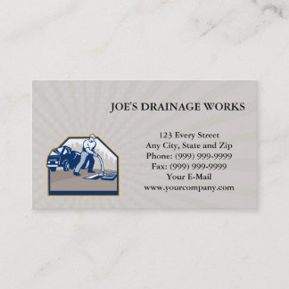 Business card Drainage Unblocking Drain Surgeon Re