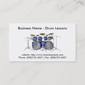 Business Card: Drum Lessons Business Card