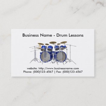 Business Card: Drum Lessons Business Card by spiritswitchboard at Zazzle