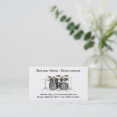 Business Card: Drum Lessons Business Card (Standing Front)